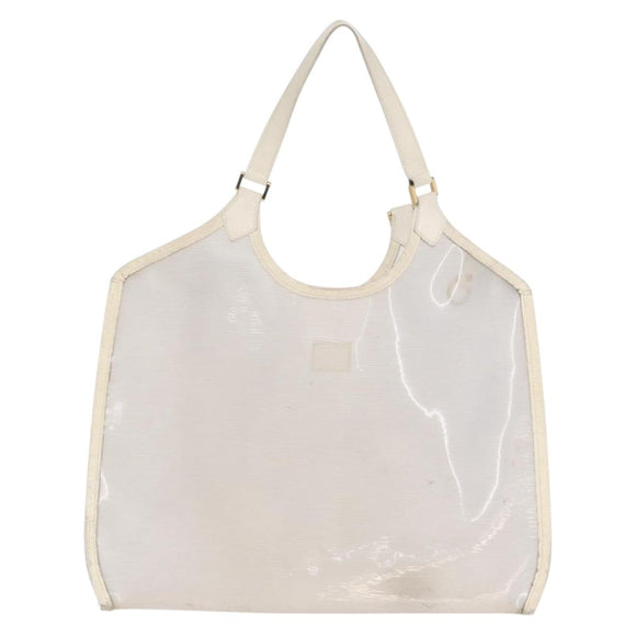LOUIS VUITTON Epi Plage Via Bag Vinyl Leather Clear White M92153 Auth hk3428