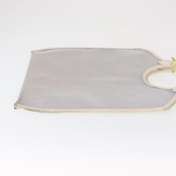 LOUIS VUITTON Epi Plage Via Bag Vinyl Leather Clear White M92153 Auth hk3428