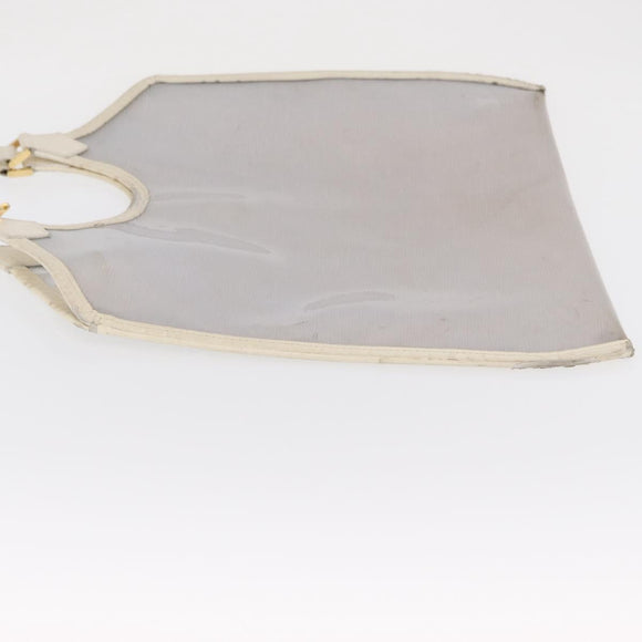 LOUIS VUITTON Epi Plage Via Bag Vinyl Leather Clear White M92153 Auth hk3428