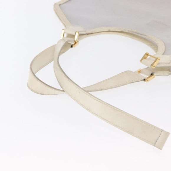 LOUIS VUITTON Epi Plage Via Bag Vinyl Leather Clear White M92153 Auth hk3428