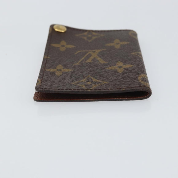 LOUIS VUITTON Monogram Porto Cartes Crdit Pression Card Case M60937 Auth hk3429