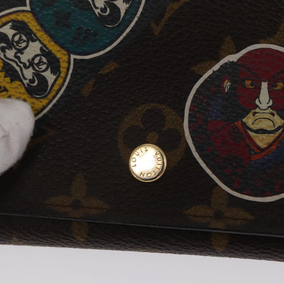 LOUIS VUITTON Monogram Kabuki Portefeuille Victorine Wallet M67253 Auth hk3432