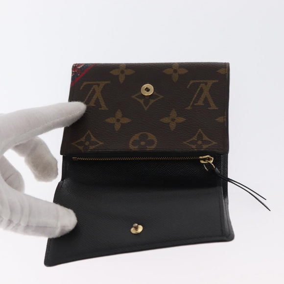 LOUIS VUITTON Monogram Kabuki Portefeuille Victorine Wallet M67253 Auth hk3432
