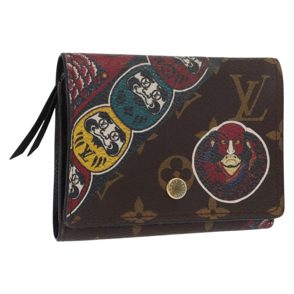 LOUIS VUITTON Monogram Kabuki Portefeuille Victorine Wallet M67253 Auth hk3432
