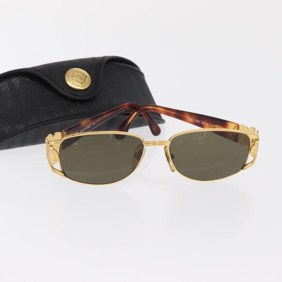 FENDI Sunglasses metal Gold Tone Auth hk3433