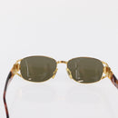 FENDI Sunglasses metal Gold Tone Auth hk3433-3