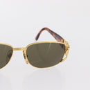 FENDI Sunglasses metal Gold Tone Auth hk3433-5