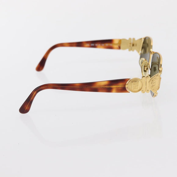 FENDI Sunglasses metal Gold Tone Auth hk3433