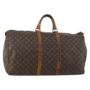 LOUIS VUITTON Monogram Keepall Bandouliere 60 Boston Bag M41412 LV Auth hk3438-1