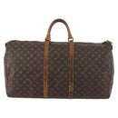 LOUIS VUITTON Monogram Keepall Bandouliere 60 Boston Bag M41412 LV Auth hk3438-13