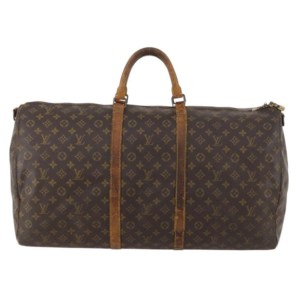 LOUIS VUITTON Monogram Keepall Bandouliere 60 Boston Bag M41412 LV Auth hk3438