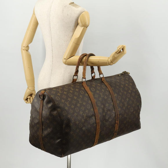 LOUIS VUITTON Monogram Keepall Bandouliere 60 Boston Bag M41412 LV Auth hk3438