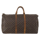 LOUIS VUITTON Monogram Keepall Bandouliere 60 Boston Bag M41412 LV Auth hk3438-2