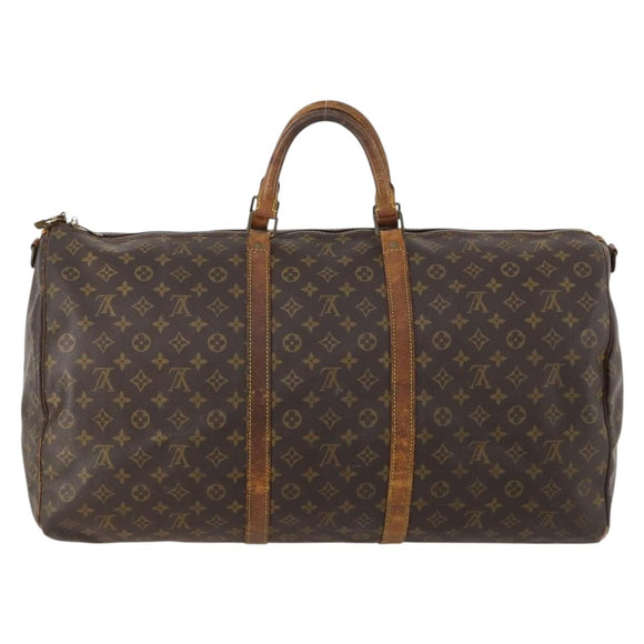 LOUIS VUITTON Monogram Keepall Bandouliere 60 Boston Bag M41412 LV Auth hk3438