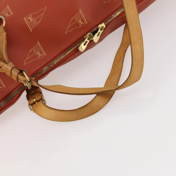 LOUIS VUITTON LV Cup Kabul Boston Bag Red M80020 LV Auth hk3439