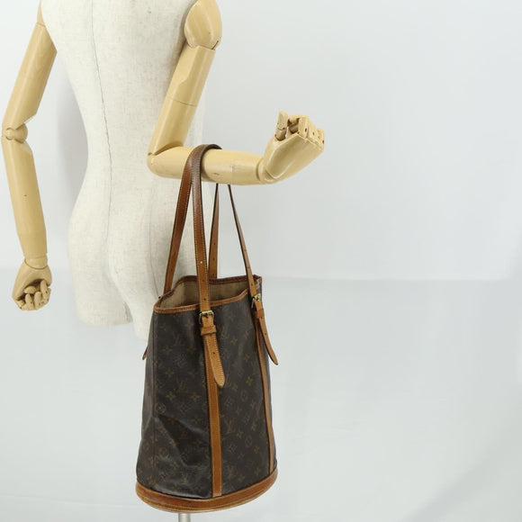 LOUIS VUITTON Monogram Bucket GM Shoulder Bag M42236 LV Auth hk3442