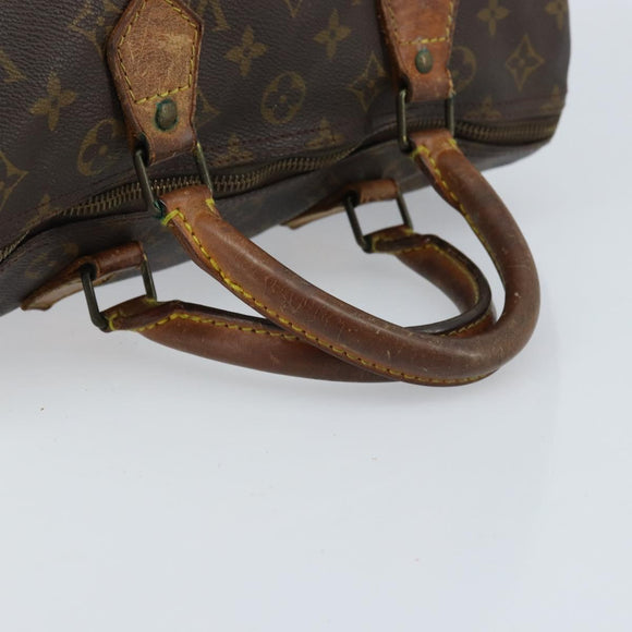 LOUIS VUITTON Monogram Speedy 30 Handtasche M41526 LV Auth hk3444