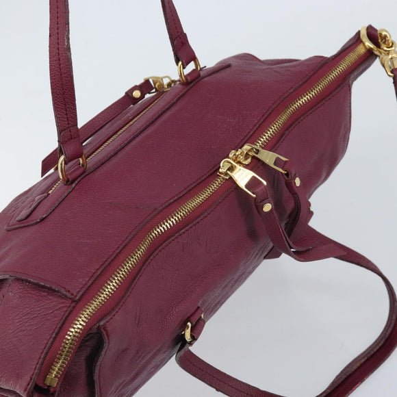 LOUIS VUITTON Monogram Empreinte Lumineuse PM Bag Oroll M94046 LV Auth hk3449