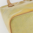 LOUIS VUITTON Monogram Vernis Houston Hand Bag Gris M91053 LV Auth hk3454-15