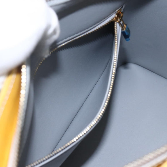 LOUIS VUITTON Monogram Vernis Houston Hand Bag Gris M91053 LV Auth hk3454