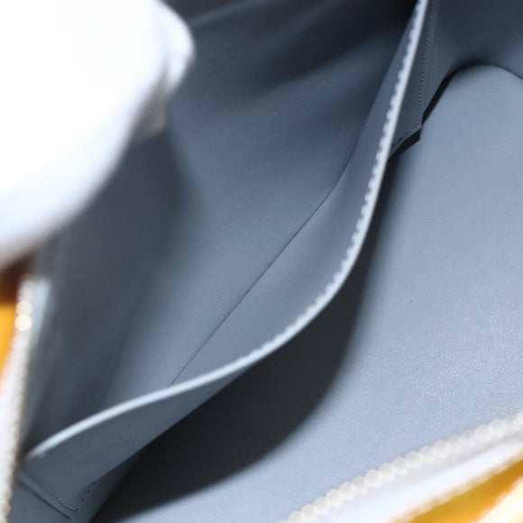 LOUIS VUITTON Monogram Vernis Houston Hand Bag Gris M91053 LV Auth hk3454