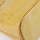 LOUIS VUITTON Monogram Vernis Houston Hand Bag Beige M91004 LV Auth hk3455-17