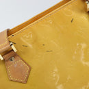 LOUIS VUITTON Monogram Vernis Houston Hand Bag Beige M91004 LV Auth hk3455-10