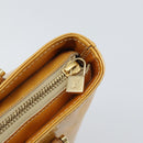 LOUIS VUITTON Monogram Vernis Houston Hand Bag Beige M91004 LV Auth hk3455-19