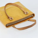 LOUIS VUITTON Monogram Vernis Houston Hand Bag Beige M91004 LV Auth hk3455-6