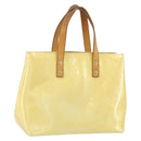 LOUIS VUITTON Monogram Vernis Reade PM Hand Bag Perle M91336 LV Auth hk3456-1
