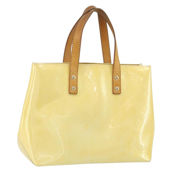 LOUIS VUITTON Monogram Vernis Reade PM Hand Bag Perle M91336 LV Auth hk3456