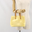 LOUIS VUITTON Monogram Vernis Reade PM Hand Bag Perle M91336 LV Auth hk3456-21