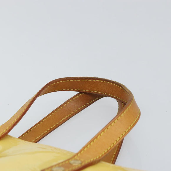 LOUIS VUITTON Monogram Vernis Reade PM Hand Bag Perle M91336 LV Auth hk3456