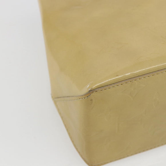 LOUIS VUITTON Monogram Vernis Reade PM Hand Bag Beige M91334 LV Auth hk3457
