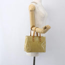 LOUIS VUITTON Monogram Vernis Reade PM Hand Bag Beige M91334 LV Auth hk3457-21