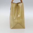 LOUIS VUITTON Monogram Vernis Reade PM Hand Bag Beige M91334 LV Auth hk3457-4