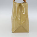 LOUIS VUITTON Monogram Vernis Reade PM Hand Bag Beige M91334 LV Auth hk3457-5