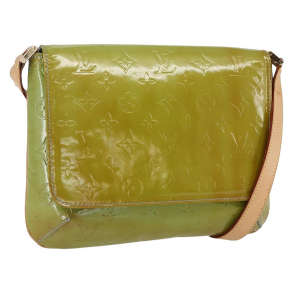 LOUIS VUITTON Monogram Vernis Thompson Street Tasche Babyblau M91009 Auth hk3458