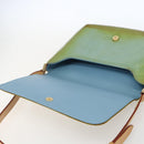 LOUIS VUITTON Monogram Vernis Thompson Street Tasche Babyblau M91009 Auth hk3458-10