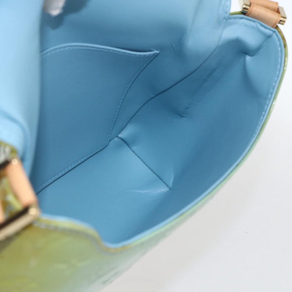 LOUIS VUITTON Monogram Vernis Thompson Street Tasche Babyblau M91009 Auth hk3458