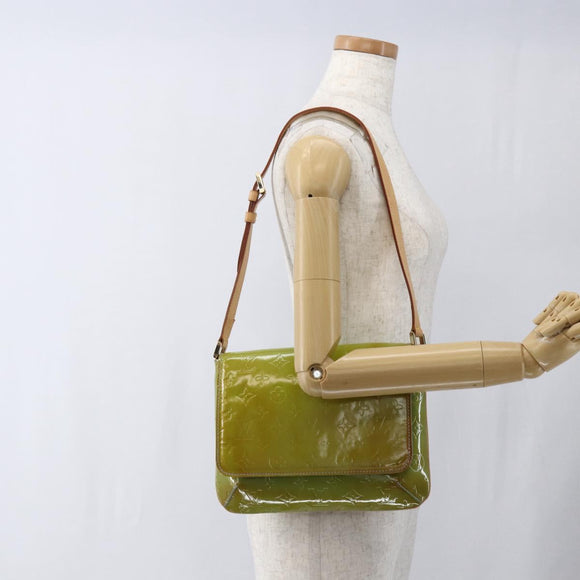 LOUIS VUITTON Monogram Vernis Thompson Street Tasche Babyblau M91009 Auth hk3458