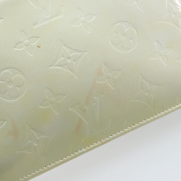 LOUIS VUITTON Monogram Vernis Lexington Accessory Pouch Gris M91056 Auth hk3460
