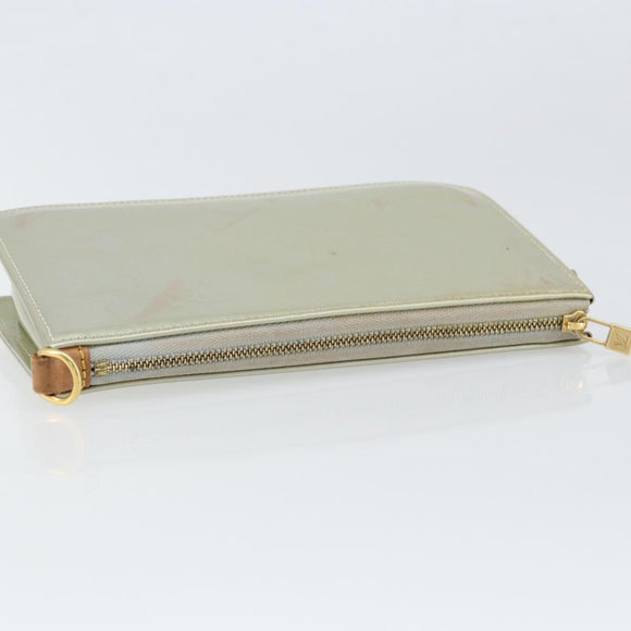 LOUIS VUITTON Monogram Vernis Lexington Accessory Pouch Gris M91056 Auth hk3460