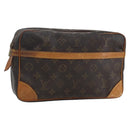 LOUIS VUITTON Monogram Compiegne 28 Clutch Bag M51845 LV Auth hk3464-1