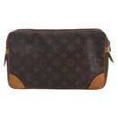 LOUIS VUITTON Monogram Compiegne 28 Clutch Bag M51845 LV Auth hk3464-2