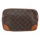 LOUIS VUITTON Monogram Compiegne 28 Clutch Bag M51845 LV Auth hk3465-3