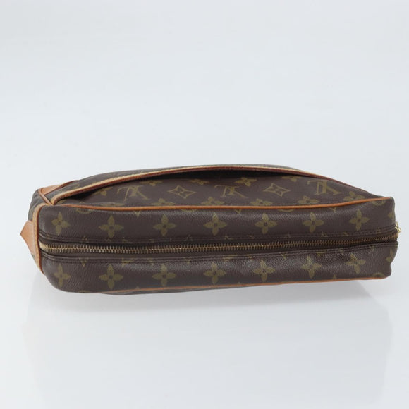 LOUIS VUITTON Monogram Compiegne 28 Clutch Bag M51845 LV Auth hk3465