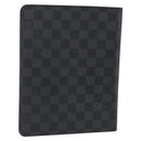 LOUIS VUITTON Damier Graphite Agenda Bureau Note Cover R20974 LV Auth hk3469-2