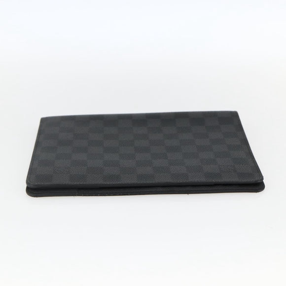 LOUIS VUITTON Damier Graphite Agenda Bureau Note Cover R20974 LV Auth hk3469