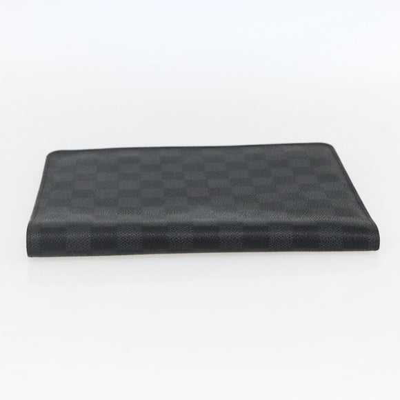 LOUIS VUITTON Damier Graphite Agenda Bureau Note Cover R20974 LV Auth hk3469